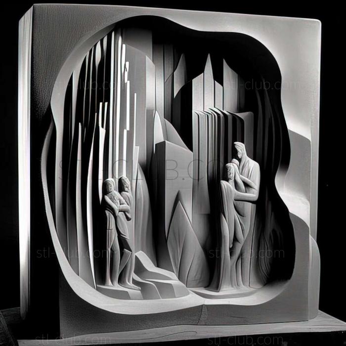 3D model Hugh Ferriss (STL)